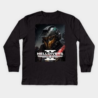 HELLDIVERS 2 BOOTLEG MERCH Kids Long Sleeve T-Shirt